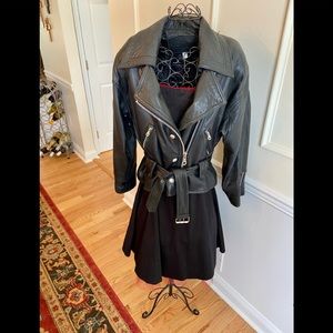 Vintage 90s Nevada Blue Leather Jacket